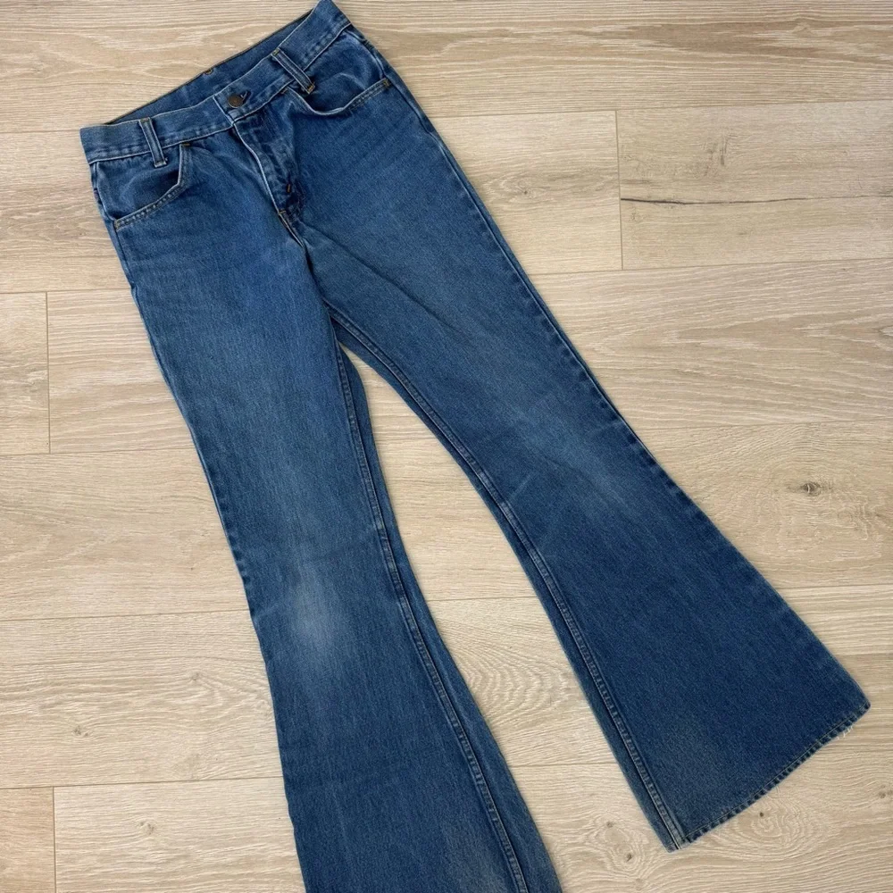 Levi’s Vintage Orange Tab Paper Tag Student Big Bell Flare Jeans - Picture 1 of 15